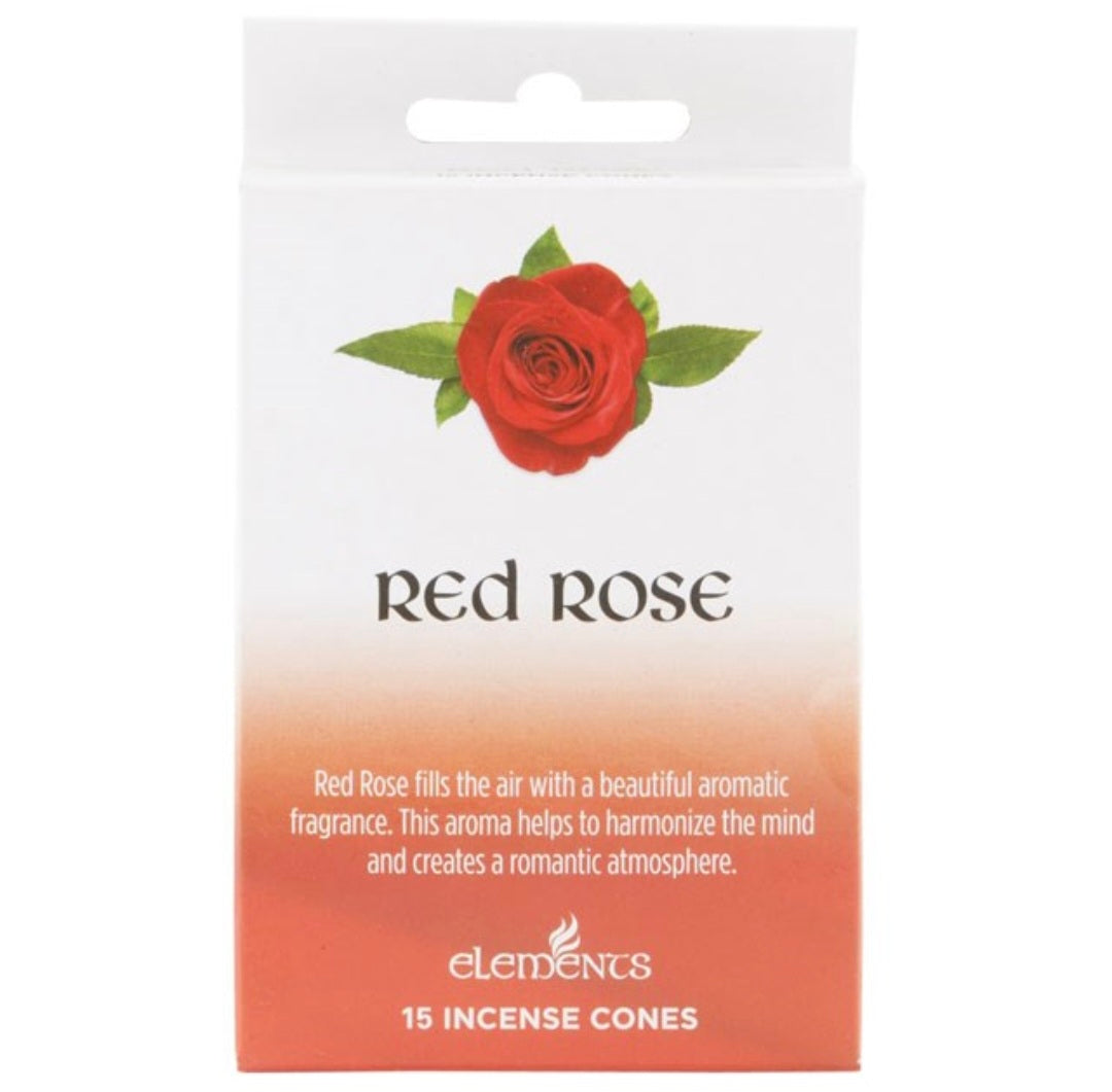 Red Rose Incense Cones