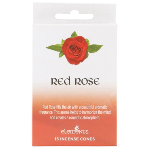Red Rose Incense Cones