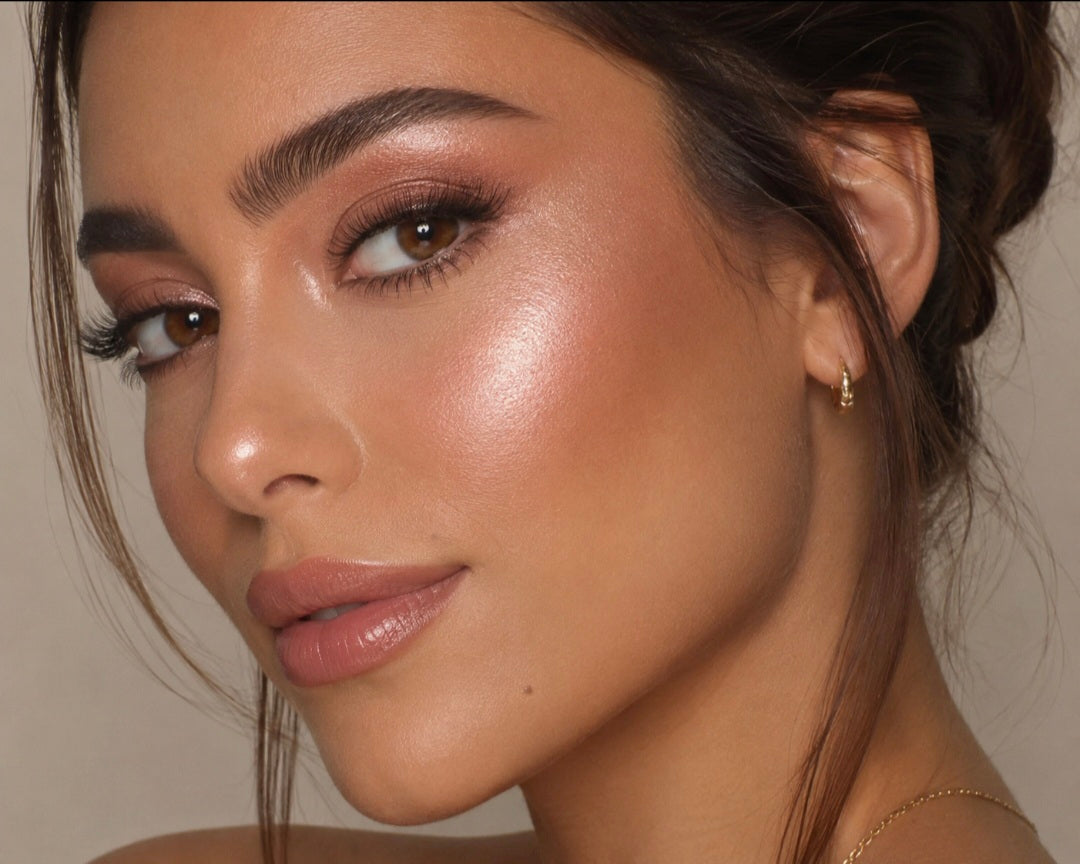 Mount Olive Tan Rose Gold Face & Body Shimmer Highlighter