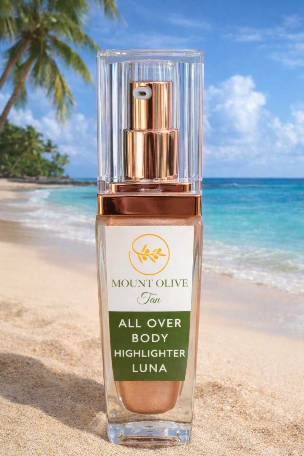 Mount Olive Tan All Over Body Highlighter Luna