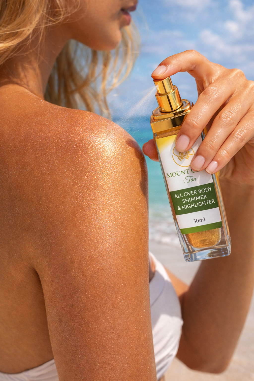 Mount Olive Tan All Over Body Shimmer & Highlighter