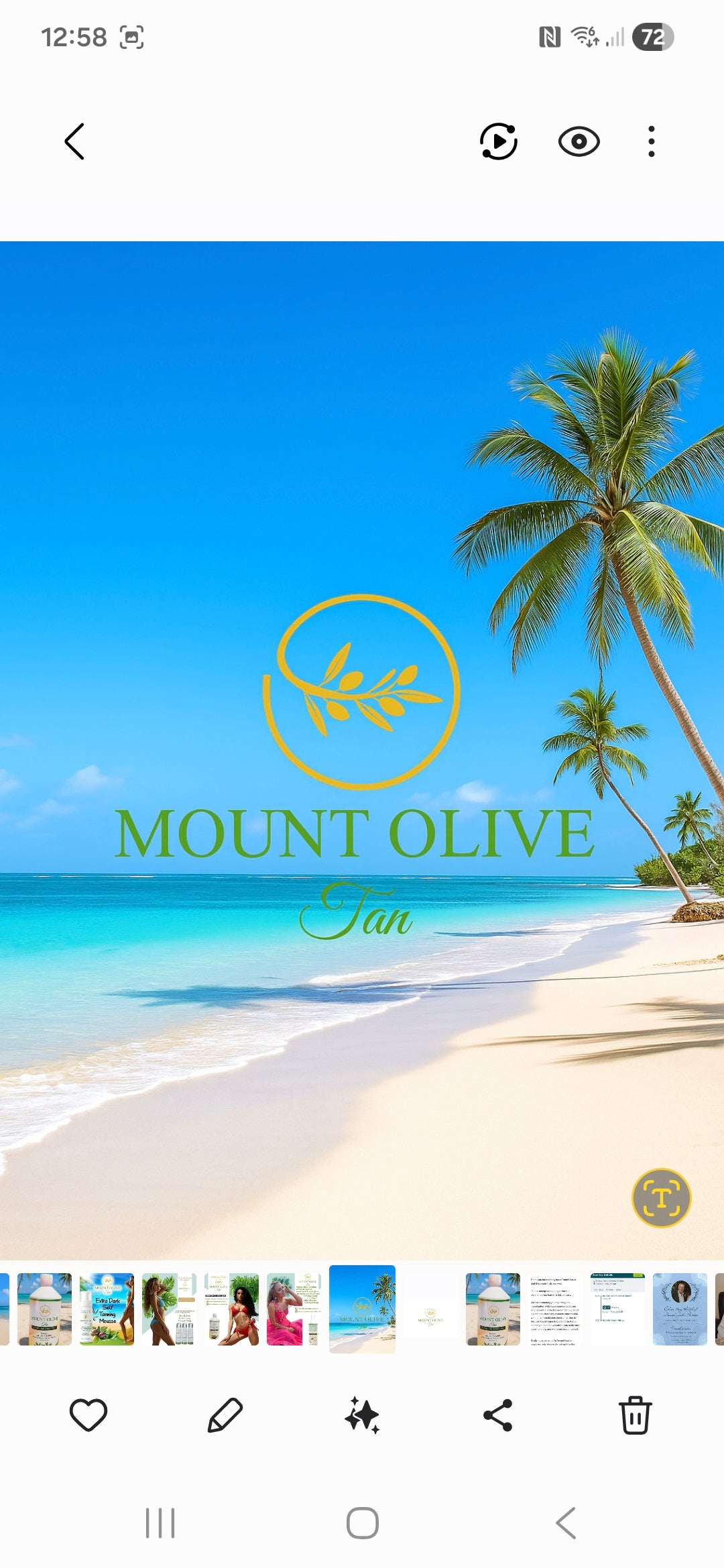 Mount Olive Tan Eraser